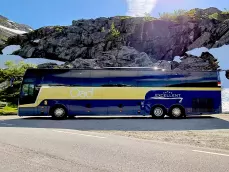 Excellent bus voor bergen en sneeuw