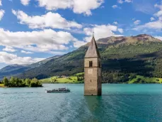 Reschensee met kerktoren Alt Graun 2