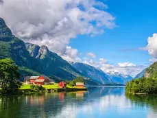 Noorwegen fjord en bergen