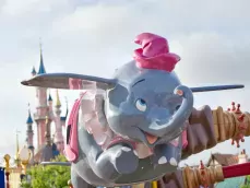 Disneyland Paris - Dumbo the Flying Elephant - dumbo close up