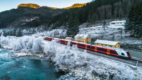 Vlieg-rondreis Winterbelevenis Noorwegen per trein afbeelding