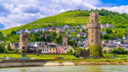 Duitsland Rheinland Pfalz Loreley de Rijn