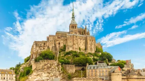 Le Mont-Saint-Michel in Normandië, Frankrijk