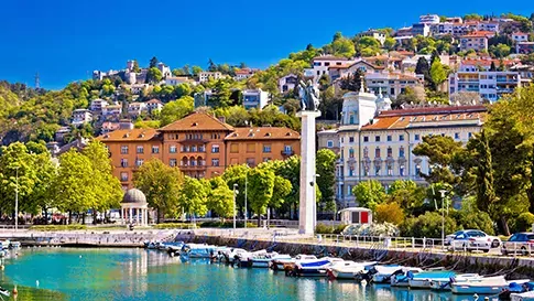 Kroatie Rijeka baai