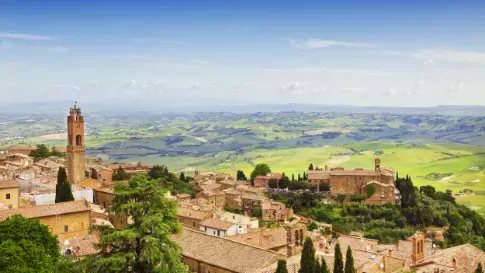Italië, Toscane, Montepulciano stad
