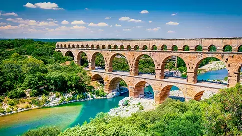 Frankrijk Pont du Gard in de Provence