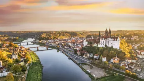 Kasteel Albrechtsburg aan rivier de Elbe in Dresden 2
