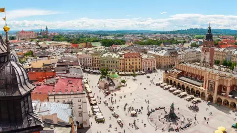 Polen, Krakau, Kerk Sint Maria op het Marktplein