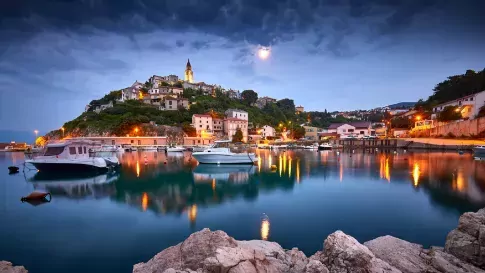 Krk eiland in Istrië in Kroatië