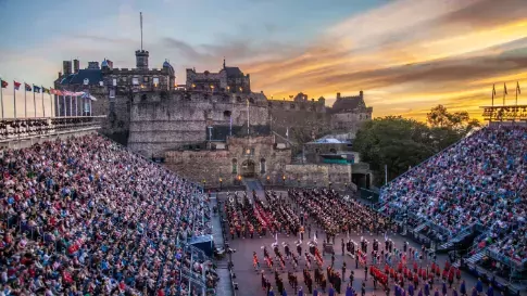 Schotland Edinburgh Royal Military Tattoo muziekreis