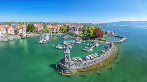 Lindau haven, Bodensee, Beieren, Duitsland