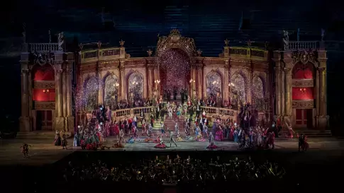 Opera Arena in Verona, Italië Muziekreis