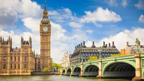 Engeland, Londen, Big Ben, Houses of Parliament