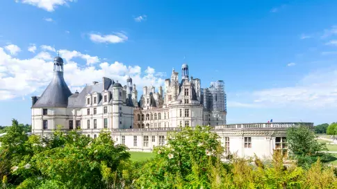 Kasteel van Chambord in Loire in Frankrijk