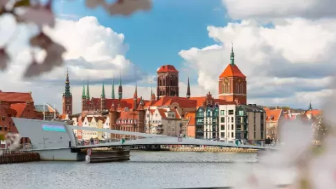 Oude binnenstad van Gdánsk in Polen