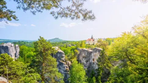 Tsjechië, Praag, Boheems Paradijs bossen