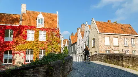 Fietsen in Brugge, België