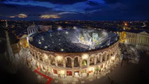 Opera Arena in Verona, Italië Muziekreis