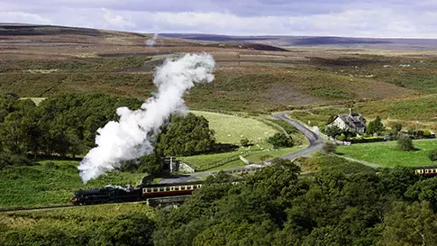 Yorkshire Goathland oude trein 