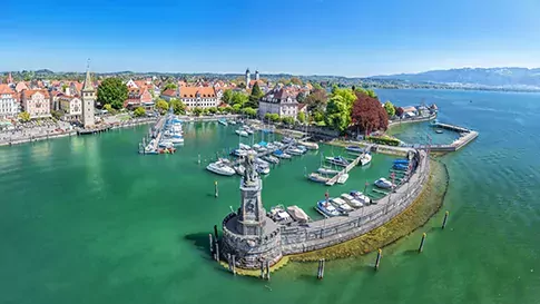 Duitsland haven aan het Bodenmeer in Lindau Beieren