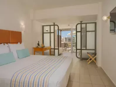 Griekenland - Kreta - Rethymnon - Minos Hotel - voorbeeldkamer