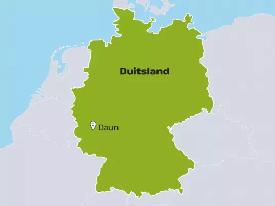 Kaart Duitsland wandelen in vulkaaneifel en cochem OSDEW01