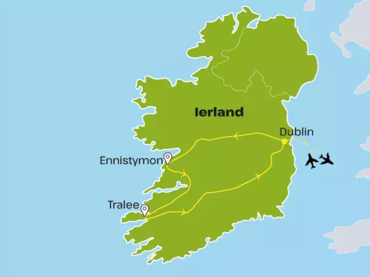 Kaart-Ierland VRIE31 Welcome to Ireland