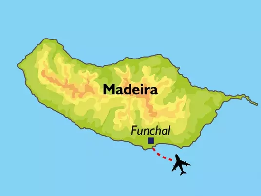 Kaart Madeira Funchal VEPT32