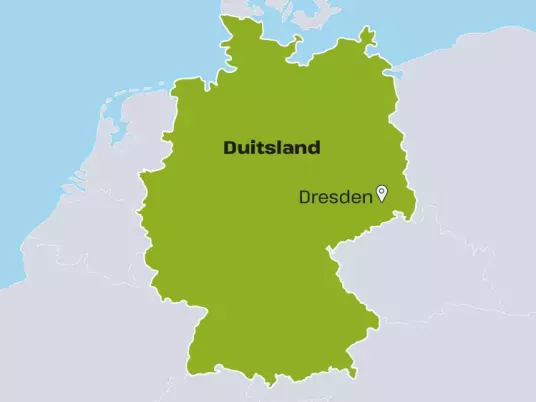Kaart Duitsland - Dresden