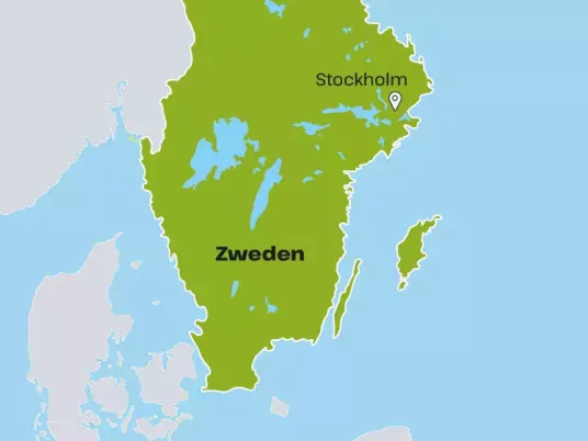 Kaart Zweden Stockholm