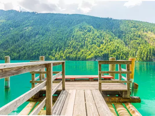 Weissensee in Oostenrijk