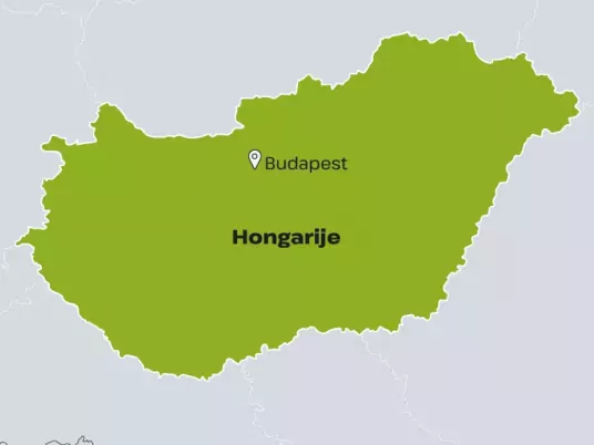Kaart Hongarije KSHU01 Budapest