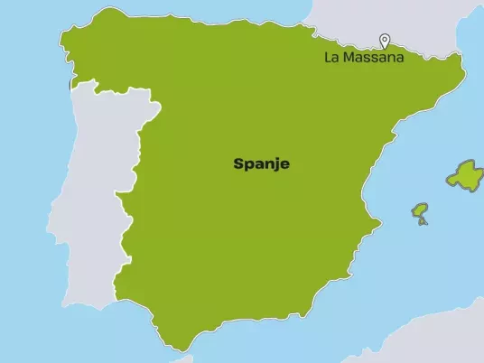 Kaart Spanje - La Massana