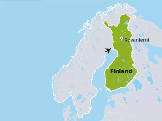 Kaart Finland - Rovaniemi