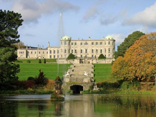Powerscourt House in Wicklow Mountains 