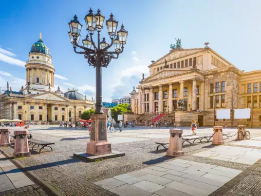 Kathedraal Gendarmenmarktplein in Berlijn, Duitsland