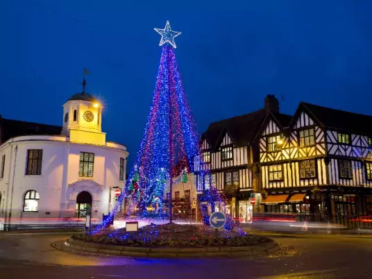 Engeland - Stratford-upon-Avon kerstboom