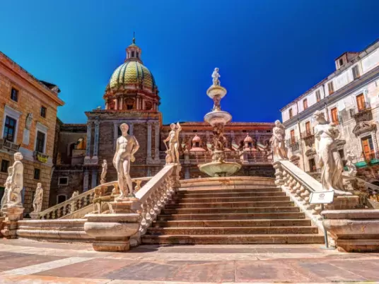 Trap naar fontein, Piazza Pretoria