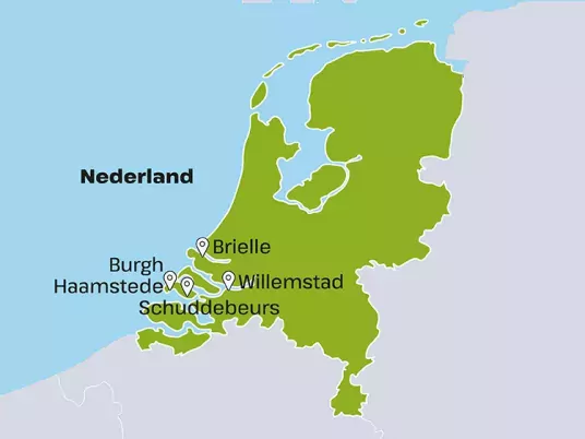 Kaart Nederland OSNLF06 Duinen en Deltawerken