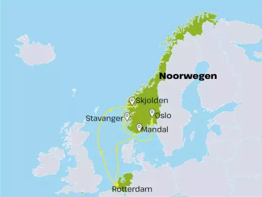Noorse fjorden met het Sognefjord HSNE30