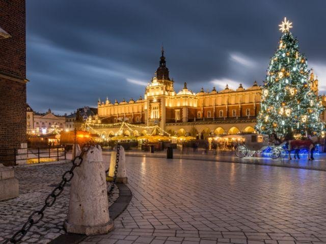 Polen - Krakau Kerstmarkt