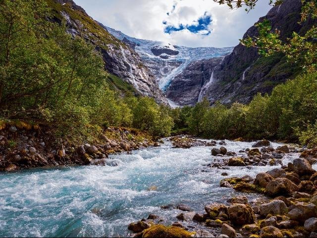 NO-Noorwegen_Kjenndalsbreen Gletsjer