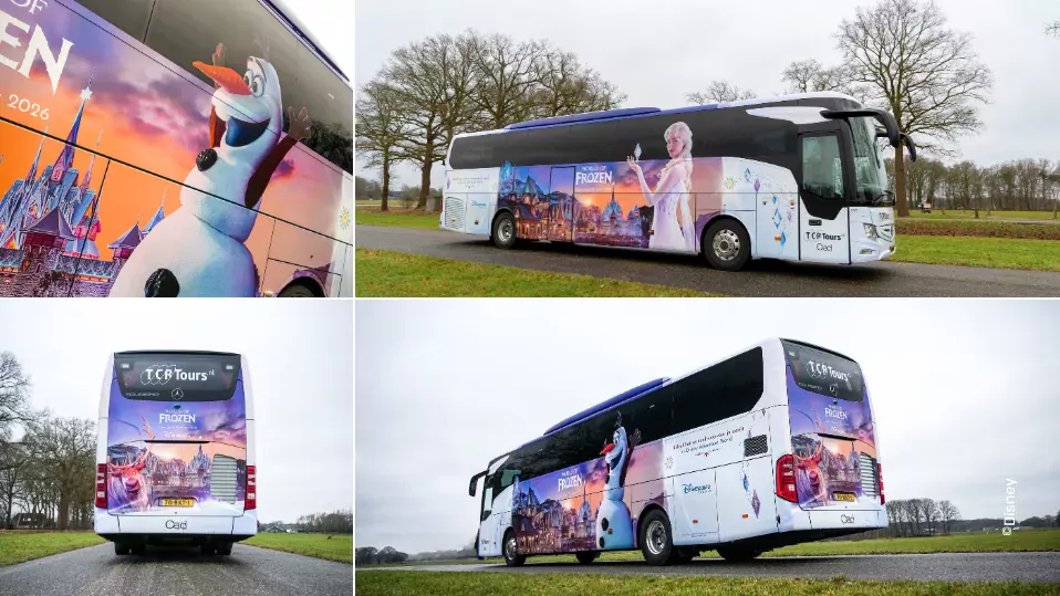 Disneyland Paris - World of Frozen Oad bus