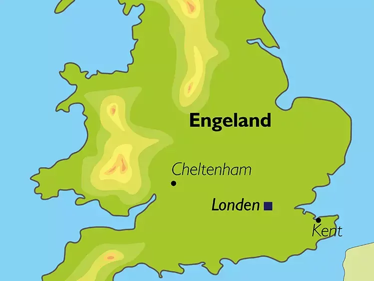 Map: Wandelreis Londen, Cotswolds & Kent (Oad)
