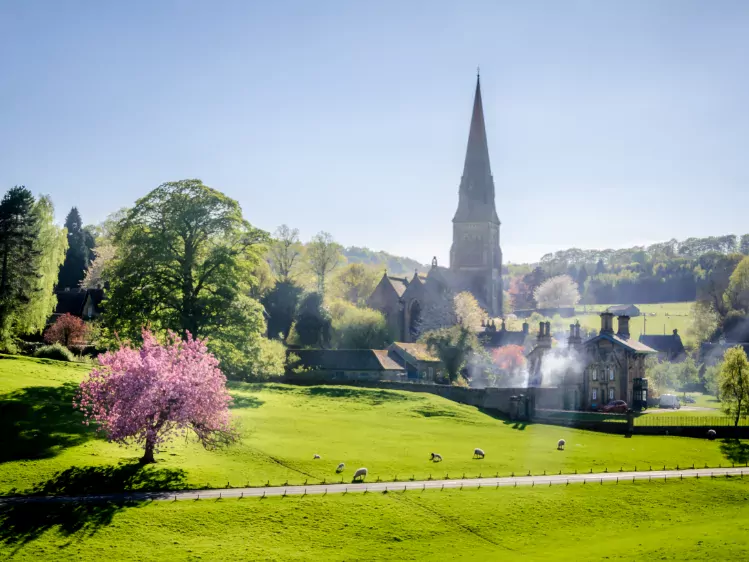 Engeland Peak District typisch engels dorpje