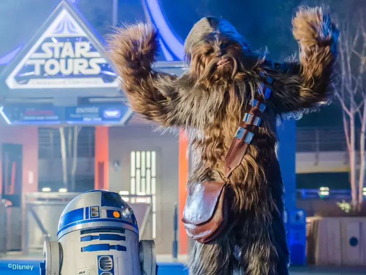 Disneyland Paris - Star Tours The Adventures Continue - Chewbacca en robot