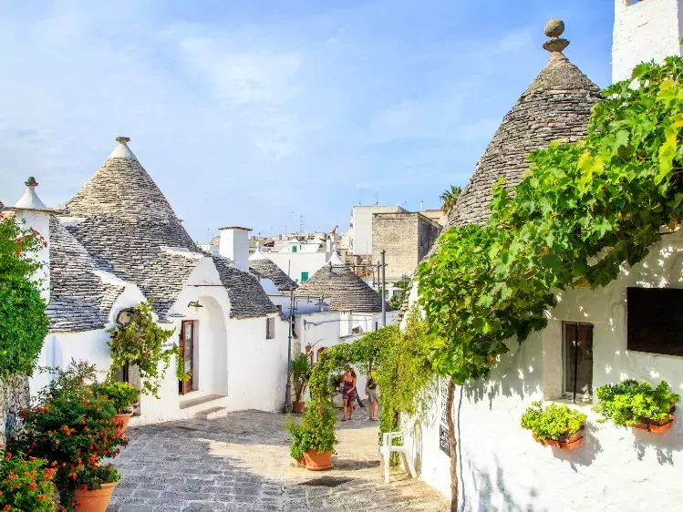 Witte trullihuisjes in Alberobello 2