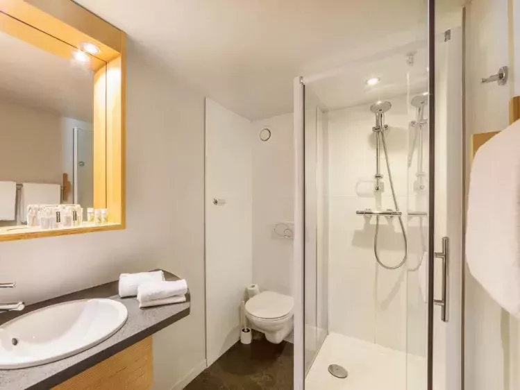 Badkamer van Hotel Le val de poix