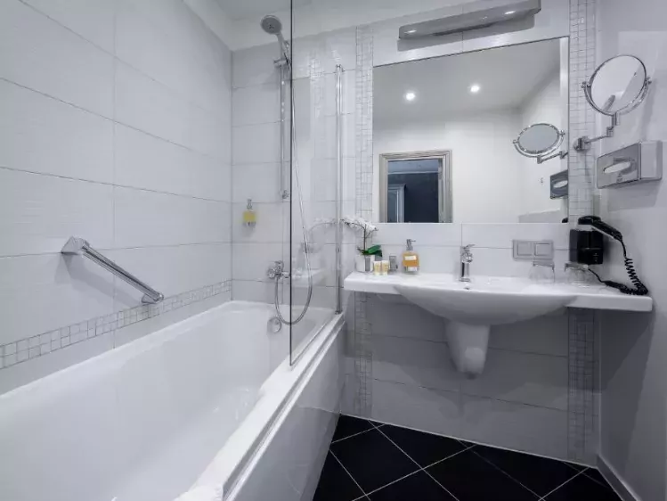 Badkamer van Hotel Bellevue