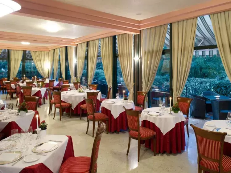 Restaurant van Villa Pace Park Hotel Bolognese in Treviso